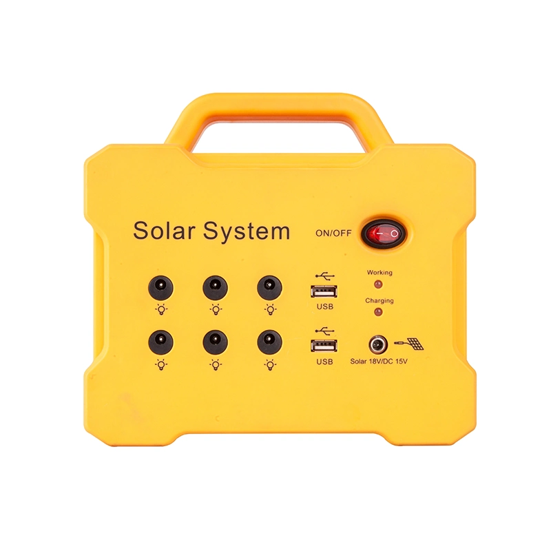 Rechargeable Battery Solar System Home Portable Solar Generator for Lighting