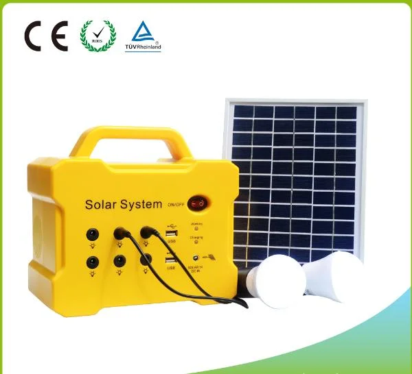 Rechargeable Battery Solar System Home Portable Solar Generator for Lighting