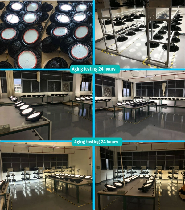CE ETL SAA LED Indoor Industrial Lighting 100W 120W 150W 200W 250W 300W UFO LED High Bay Light for Warehouse Factory Gymnasium Workshop Highbay