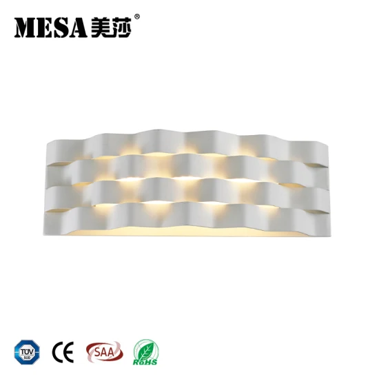 Creative Wave Shape LED Light Decorative Indoor Lighting Wall Lamp for Home