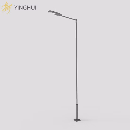 Smart Double Arm Metal Aluminum Electric 6m 8m Lighting Used Galvanized Steel Street Light Pole